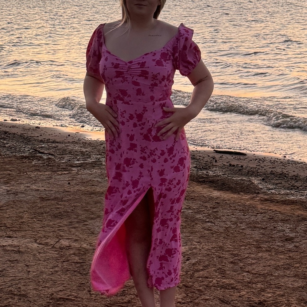 Beautiful Pink Rose Dress